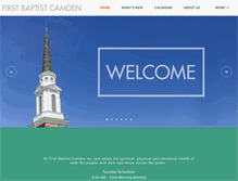 Tablet Screenshot of firstbaptistcamden.org